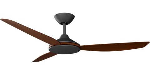 Condor 52 DC Ceiling Fan Black with Koa Blades