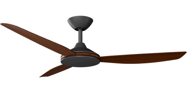 Condor 52 DC Ceiling Fan Black with Koa Blades