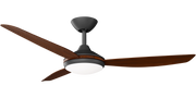 Condor 52 DC Ceiling Fan Black with Koa Blades and LED Light