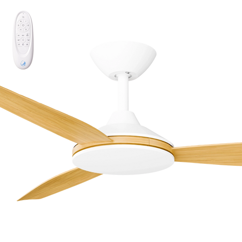 Condor 52 DC Ceiling Fan White with Bamboo Blades