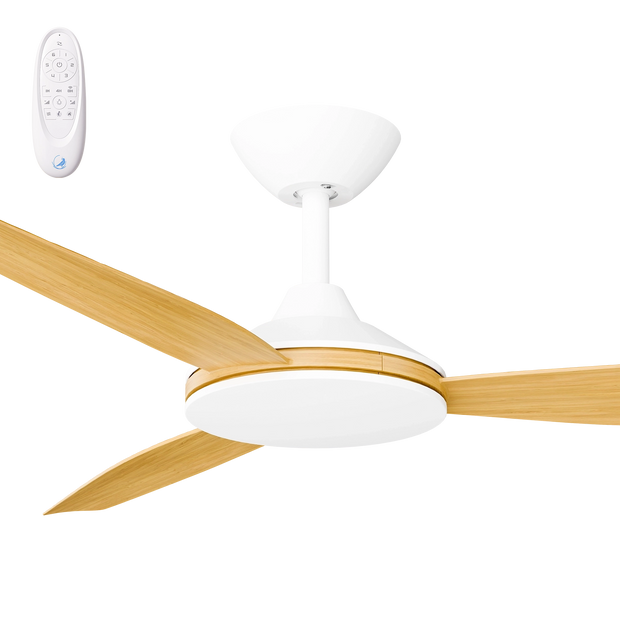 Condor 52 DC Ceiling Fan White with Bamboo Blades