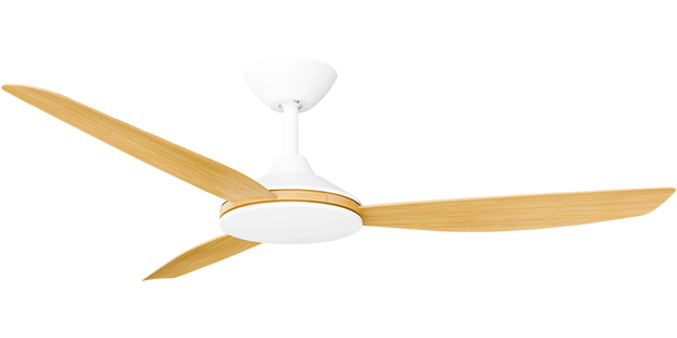 Condor 52 DC Ceiling Fan White with Bamboo Blades