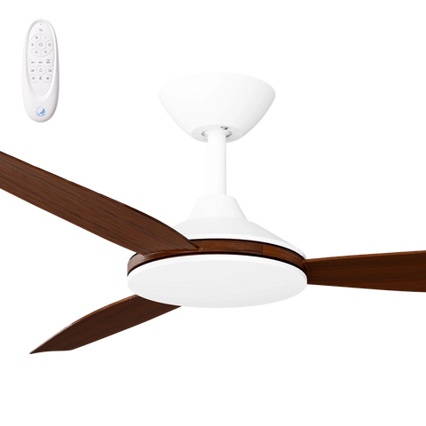 Condor 52 DC Ceiling Fan White with Koa Blades