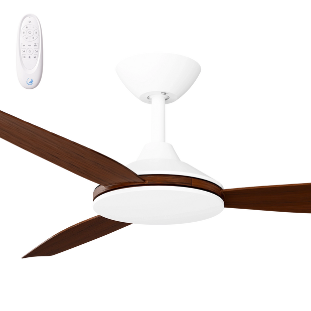 Condor 52 DC Ceiling Fan White with Koa Blades