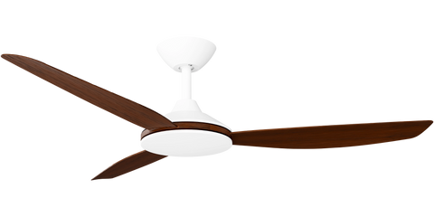 Condor 52 DC Ceiling Fan White with Koa Blades