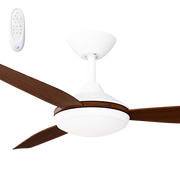 Condor 52 DC Ceiling Fan White with Koa Blades and LED Light