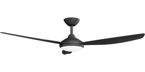 Condor 56 DC Ceiling Fan Black with LED Light