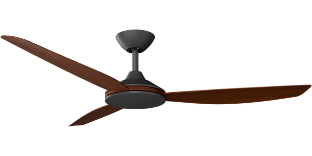 Condor 56 DC Ceiling Fan Black with Koa Blades