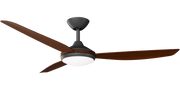 Condor 56 DC Ceiling Fan Black with Koa Blades and LED Light