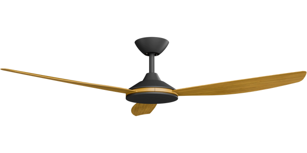 Condor 56 DC Ceiling Fan Black with Teak Blades