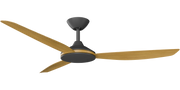 Condor 56 DC Ceiling Fan Black with Teak Blades