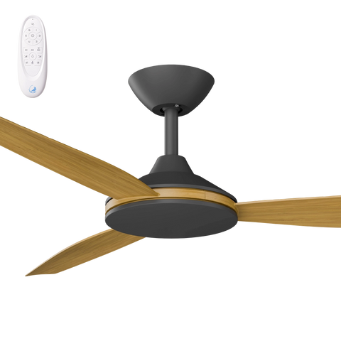 Condor 56 DC Ceiling Fan Black with Teak Blades