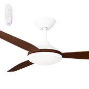 Condor 56 DC Ceiling Fan White with Koa Blades and LED Light