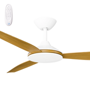 Condor 56 DC Ceiling Fan White with Teak Blades