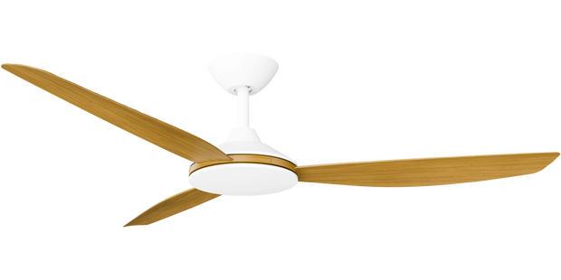 Condor 56 DC Ceiling Fan White with Teak Blades