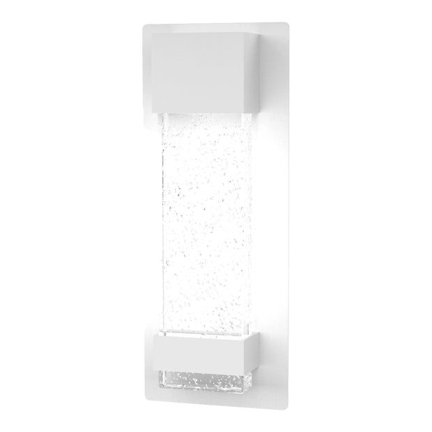 Coot 12w LED CCT 300mm Bubble Glass IP65 White Wall Light