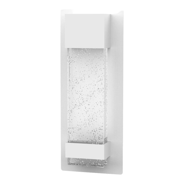 Coot 12w LED CCT 300mm Bubble Glass IP65 White Wall Light