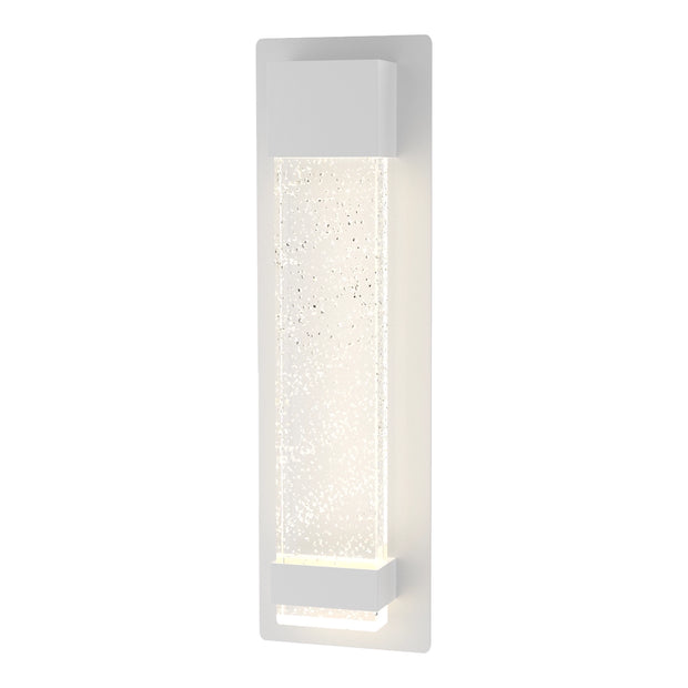 Coot 12w LED CCT 400mm Bubble Glass IP65 White Wall Light