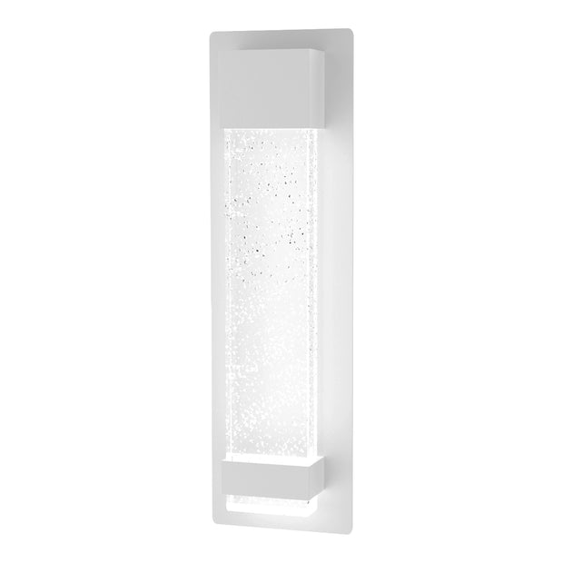 Coot 12w LED CCT 400mm Bubble Glass IP65 White Wall Light