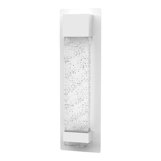 Coot 12w LED CCT 400mm Bubble Glass IP65 White Wall Light