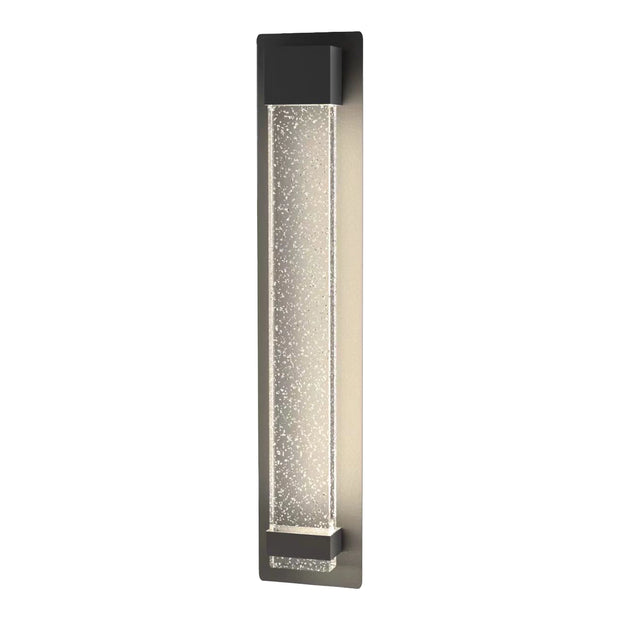 Coot 12w LED CCT 600mm Bubble Glass IP65 Black Wall Light