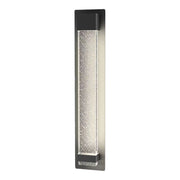 Coot 12w LED CCT 600mm Bubble Glass IP65 Black Wall Light