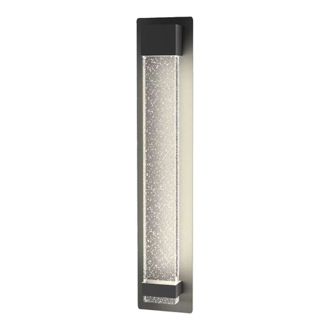 Coot 12w LED CCT 600mm Bubble Glass IP65 Black Wall Light
