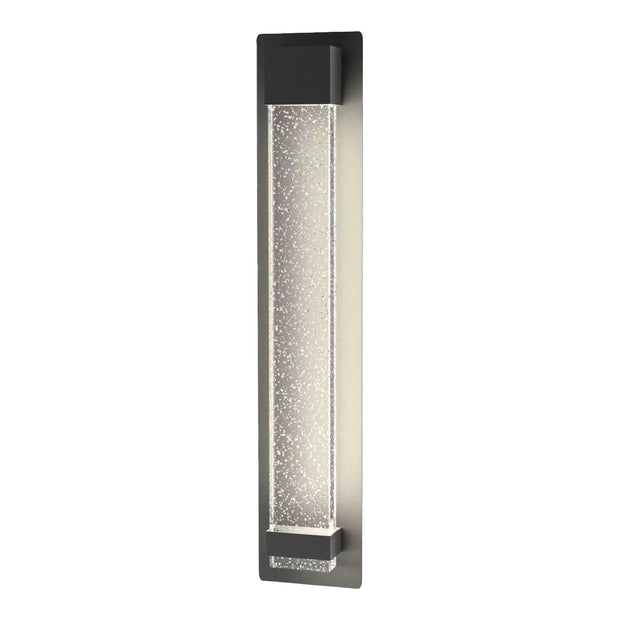 Coot 12w LED CCT 600mm Bubble Glass IP65 Black Wall Light