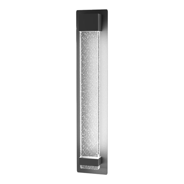 Coot 12w LED CCT 600mm Bubble Glass IP65 Black Wall Light