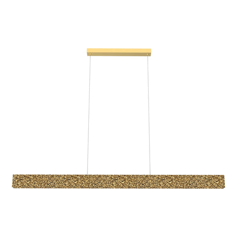 Couas 30w LED CCT 1500mm Textured Aluminum Gold Pendant