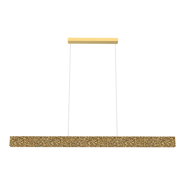 Couas 30w LED CCT 1500mm Textured Aluminum Gold Pendant