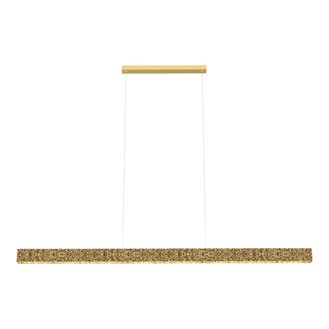 Couas 40w LED CCT 2000mm Textured Aluminum Gold Pendant
