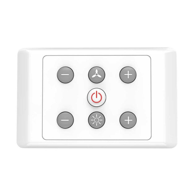 Push-button Wall Control to Suit DC3 and Glacier Ceiling Fans with Light