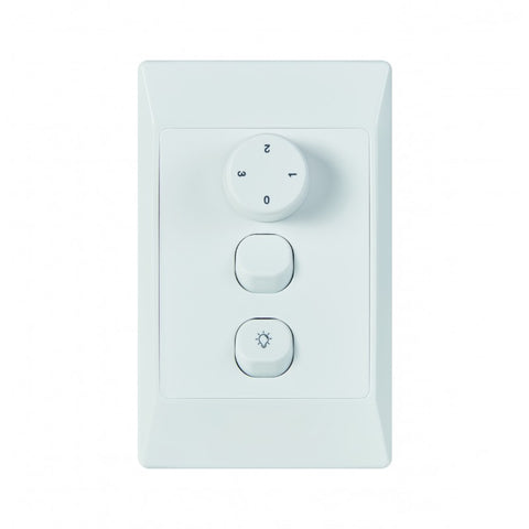 3 Speed DC Wall Control to suit Vent Air Skyfan, Glacier, Alaska & DC3 with Light