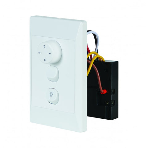 3 Speed DC Wall Control to suit Vent Air Skyfan, Glacier, Alaska & DC3 with Light