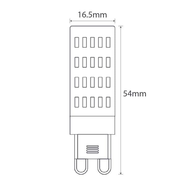 G9 2w 12-24v 2700k Dim AC/DC Led Globe