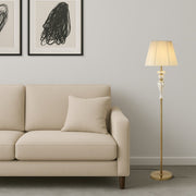 Cadiz Floor Lamp Antique Gold and Champagne