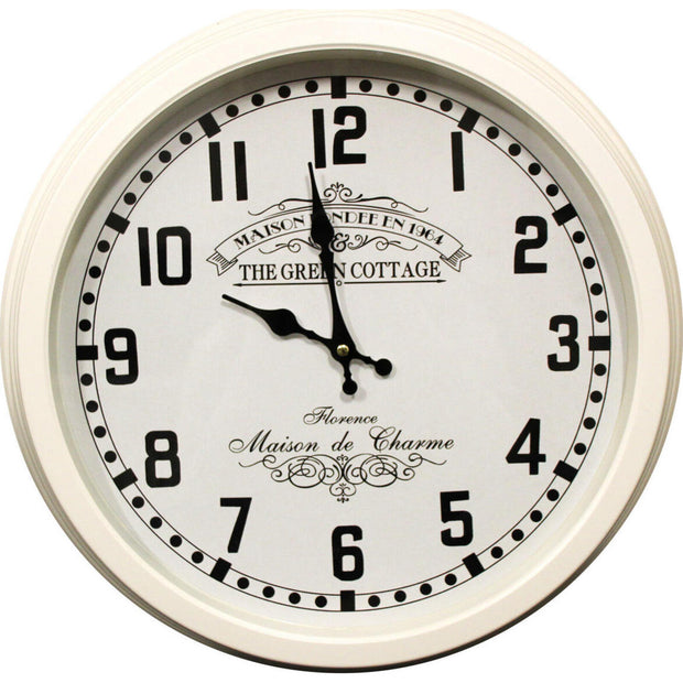 Maison Metal White Clock