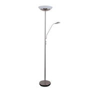 EDEN Mother & Child LED Dimmable 3000k Satin Chrome Floor Lamp