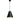 Conrad Pendant Black with Beaten Copper Inner