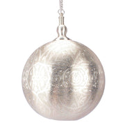 Moroccan Ball 30cm Pendant Silver