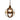 Saxon Small Glass Sphere Pendant Antique Brass