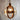 Saxon Small Glass Sphere Pendant Antique Brass