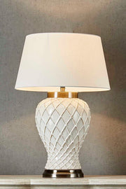 Berkley Ceramic Lamp Base Only Ivory