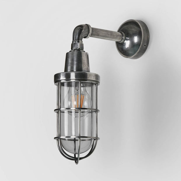 Starboard IP54 Exterior Wall Light Antique Silver