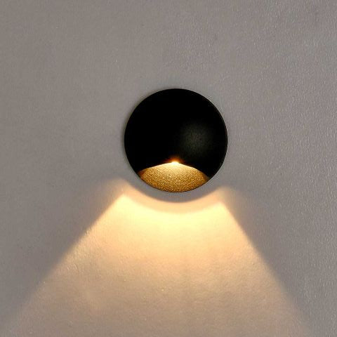 Kroll 1 Warm White 3000K Wall Light 240v Black