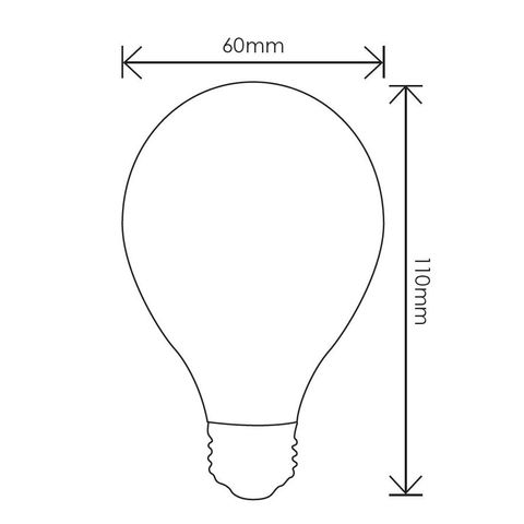 A60 12v 4w LED Filament Lamp - E27 - 2700K
