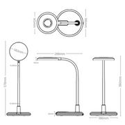 Brad 8w LED Desk Lamp - Black