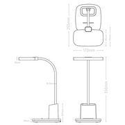 Penchi 10w LED Desk Lamp - White