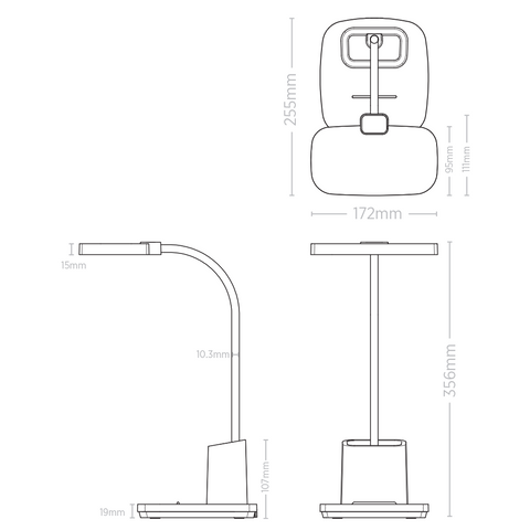 Penchi 10w LED Desk Lamp - White